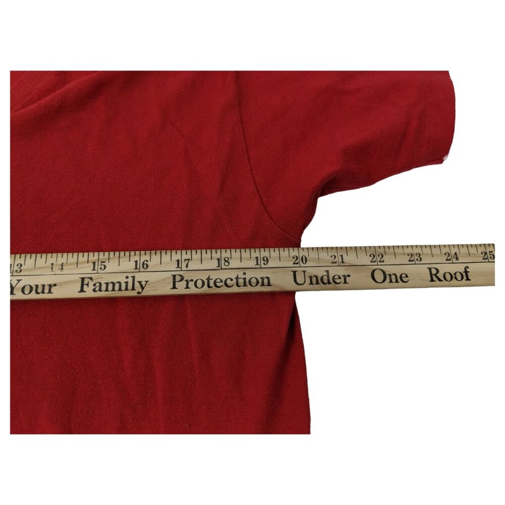 Vintage 80s 90s Single Stitch Jerzees Russell Made In USA Womens Red L Horse - Picture 10 of 12